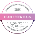 Certyfikat - IBM AI Design Thinking Team Essentials for Artificial Intelligence Certyfikat - IBM AI Design Thinking Team Essentials for Artificial Intelligence
