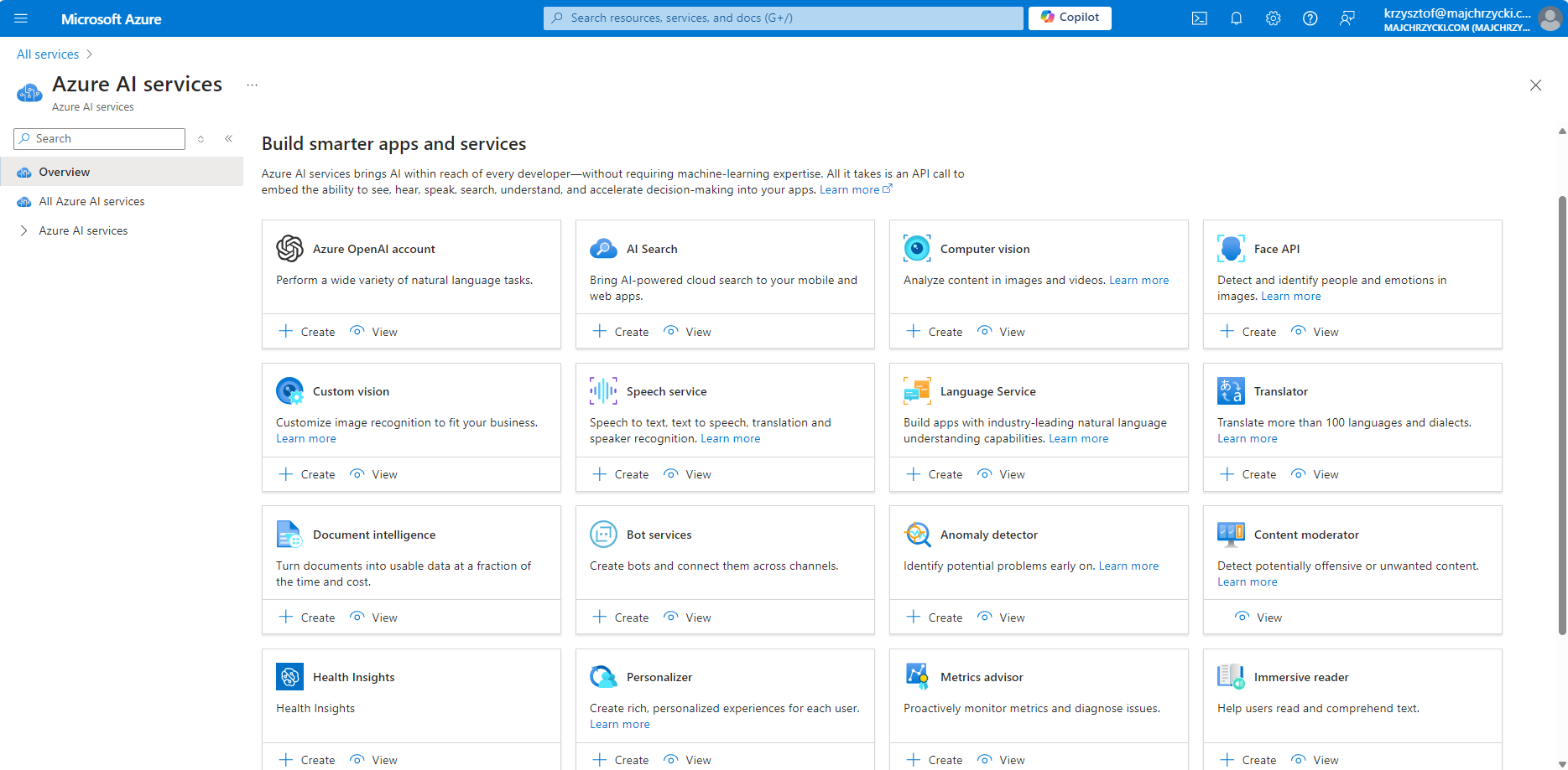 Microsoft Azure AI Services